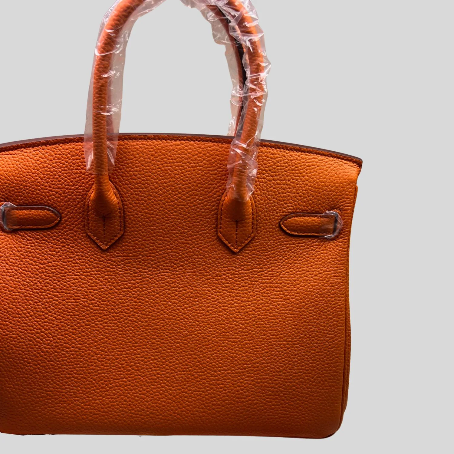 Hermes Birkin Top Handle Bag / Dark Blue Semi Handstitched Gold Hardware - Image 5