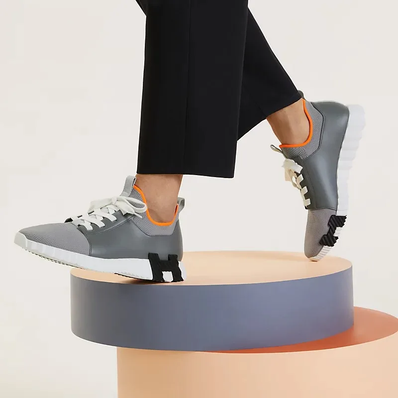 Alternative view of Hermes Depart Slip-On Sneakers Osmium Grey