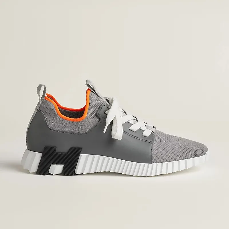 Hermes Depart Slip-On Sneakers Osmium Grey - Image 3