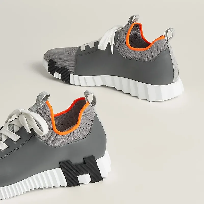 Hermes Depart Slip-On Sneakers Osmium Grey - Image 5