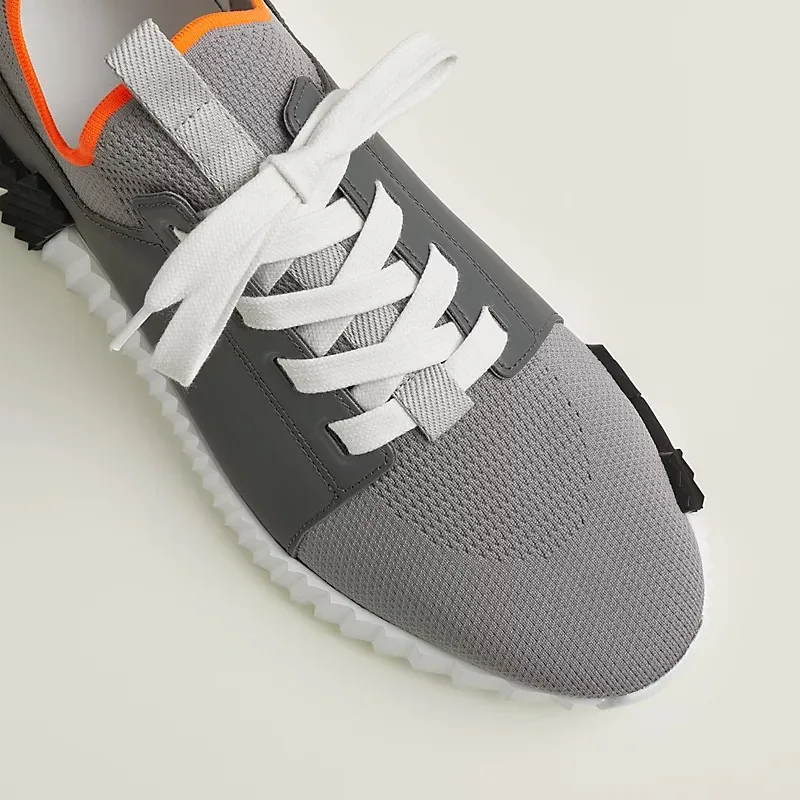 Hermes Depart Slip-On Sneakers Osmium Grey - Image 6
