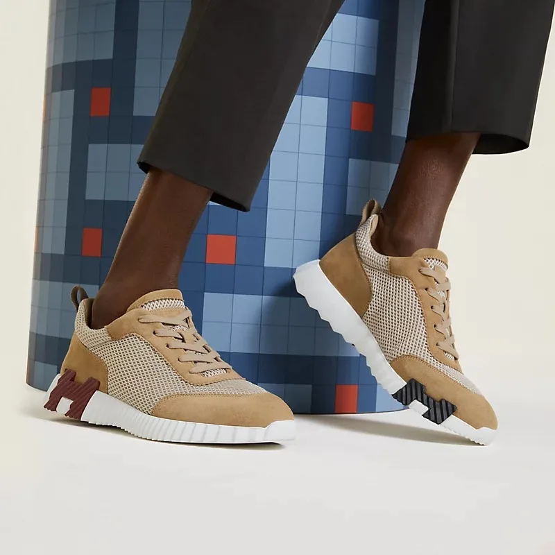 Alternative view of Hermes Bouncing Sneakers Beige Argile