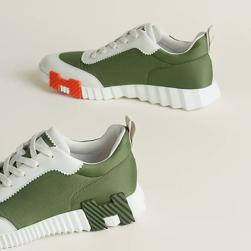 Hermes Bouncing Sneakers Matcha/ White - Image 6