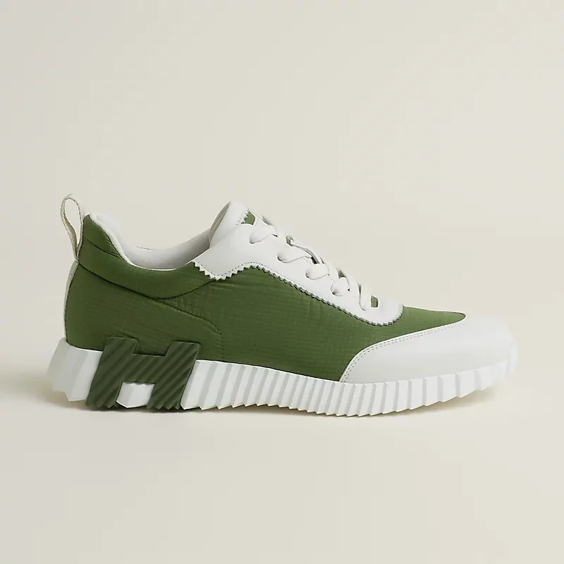 Hermes Bouncing Sneakers Matcha/ White - Image 3