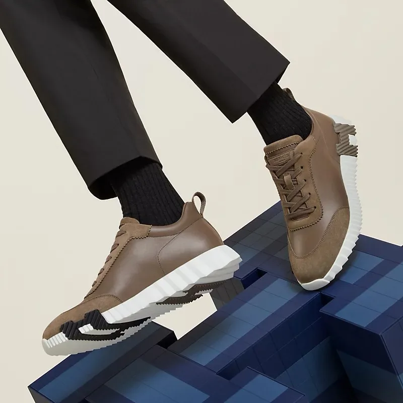 Alternative view of Hermes Bouncing Sneakers Etoupe