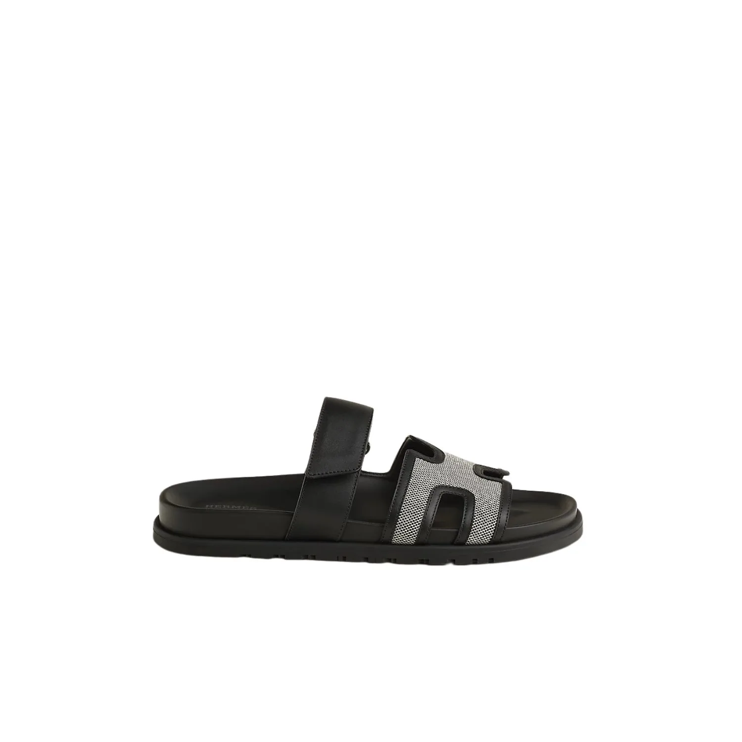 Hermes Chypre Sandals Prunoir/ Noir - Image 3