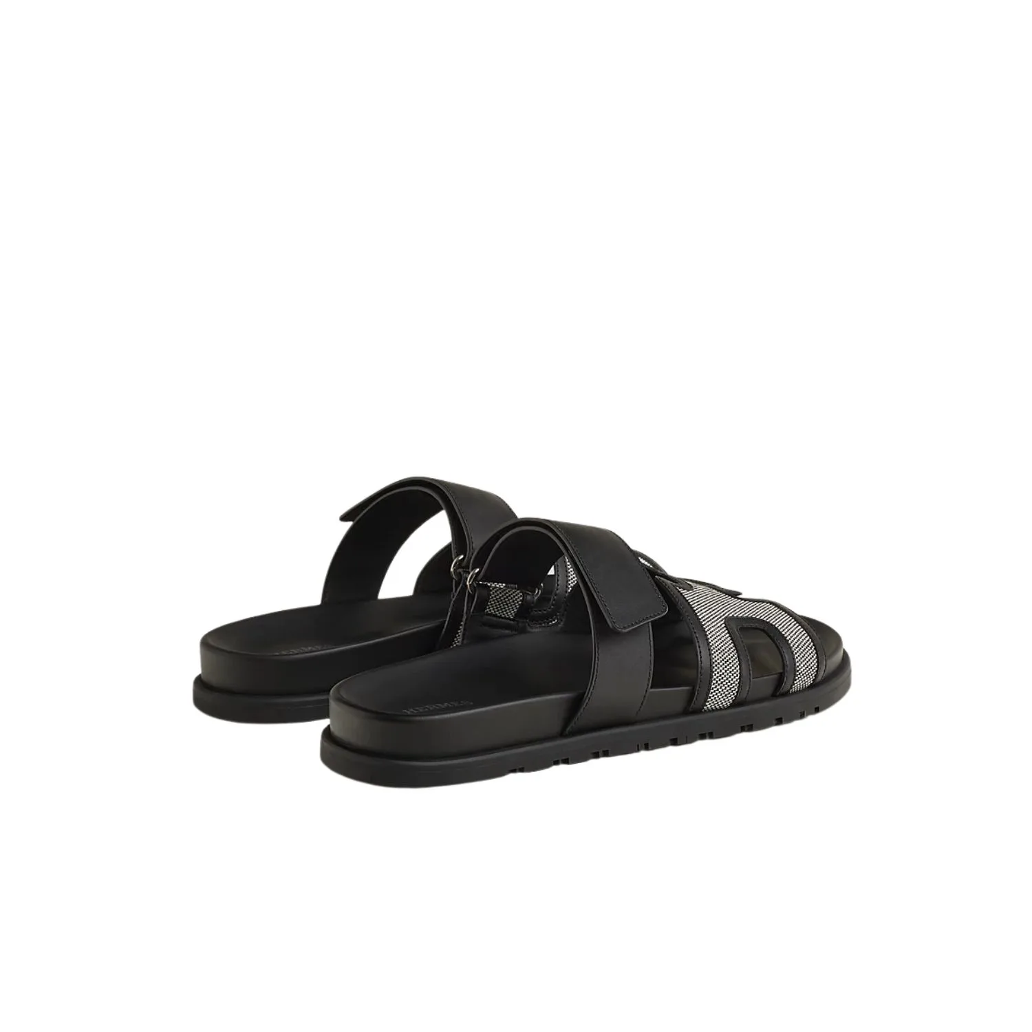 Hermes Chypre Sandals Prunoir/ Noir - Image 4