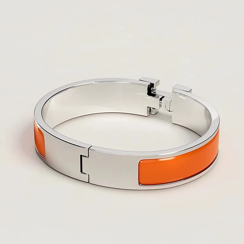 Hermes Clic H Bracelet Orange - Image 3