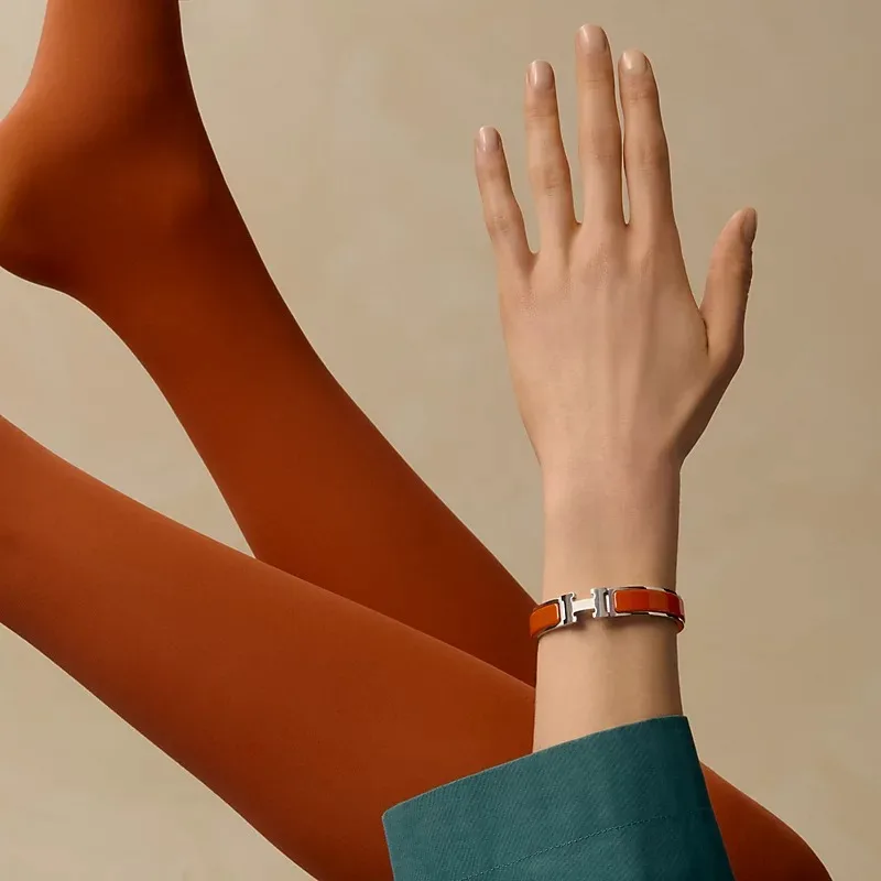 Hermes Clic H Bracelet Orange - Image 2