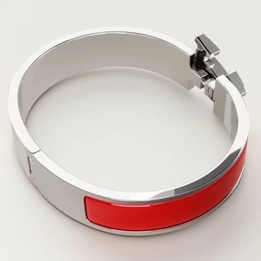 Hermes Clic H Bracelet Rouge Amarante - Image 3