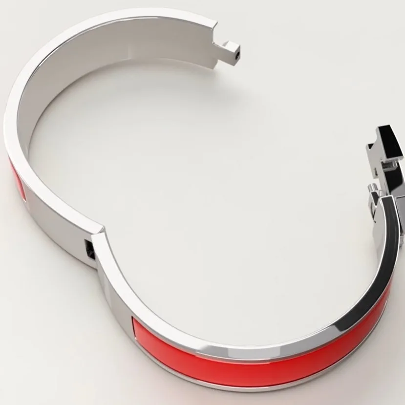 Hermes Clic H Bracelet Rouge Amarante - Image 4