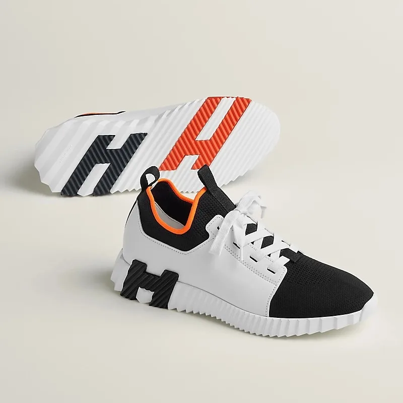 Alternative view of Hermes Depart Slip-On Sneakers Noir/ Blanc