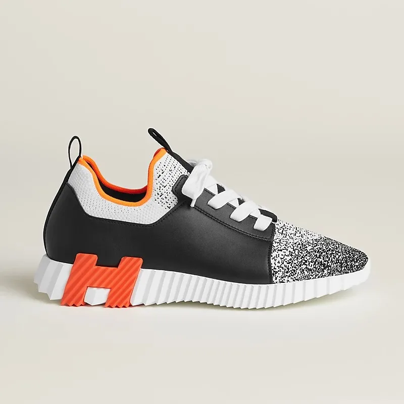 Hermes Depart Slip-On Sneakers Black/ Grey - Image 3