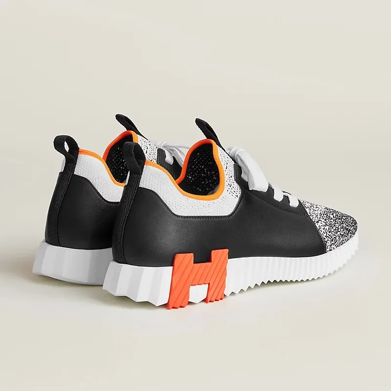 Hermes Depart Slip-On Sneakers Black/ Grey - Image 4