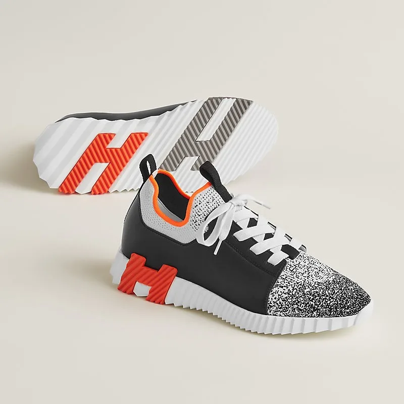 Hermes Depart Slip-On Sneakers Black/ Grey - Image 2