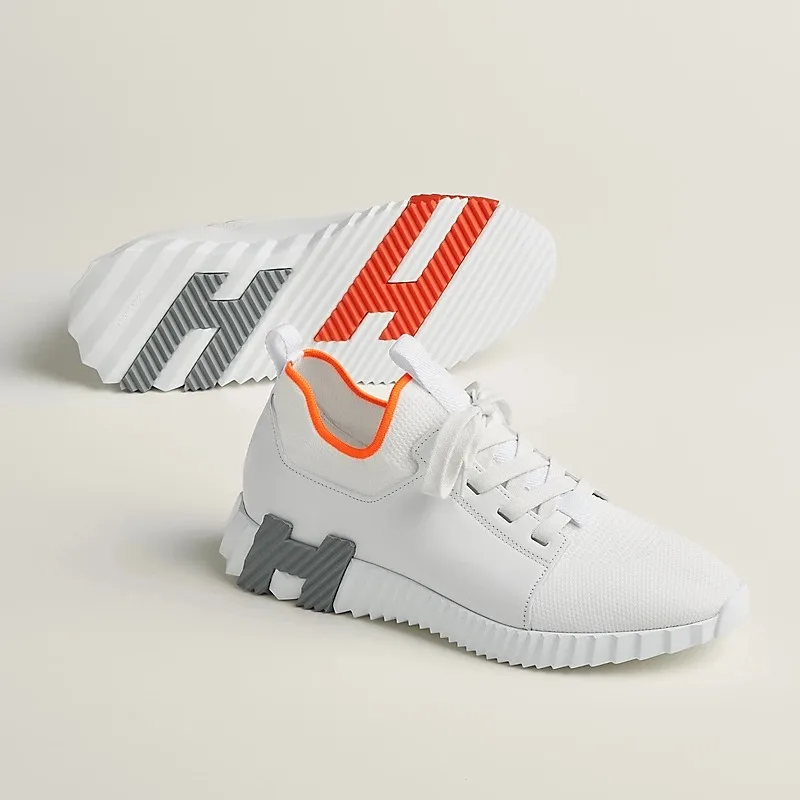 Alternative view of Hermes Depart Slip-On Sneakers White/ Orange