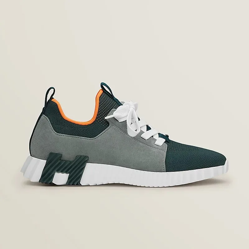Hermes Depart Slip-On Sneakers Noir/ Grey - Image 3
