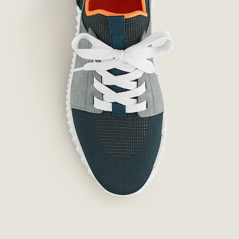 Hermes Depart Slip-On Sneakers Noir/ Grey - Image 4