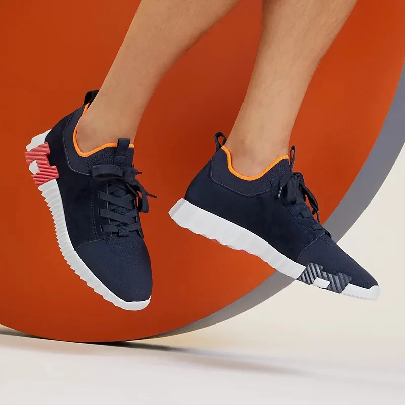 Alternative view of Hermes Depart Slip-On Sneakers Navy Blue