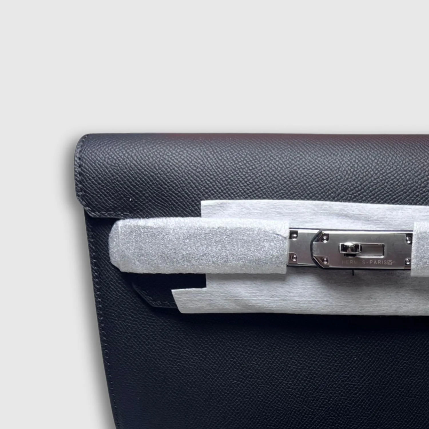 Alternative view of Hermes Garden Kelly Depeches 25 Pouch Silver Hardware Black - /