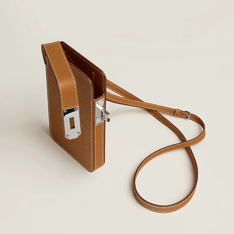 Hermes Hac A Box Phone Case Toffee Silver Hardware / - Image 3