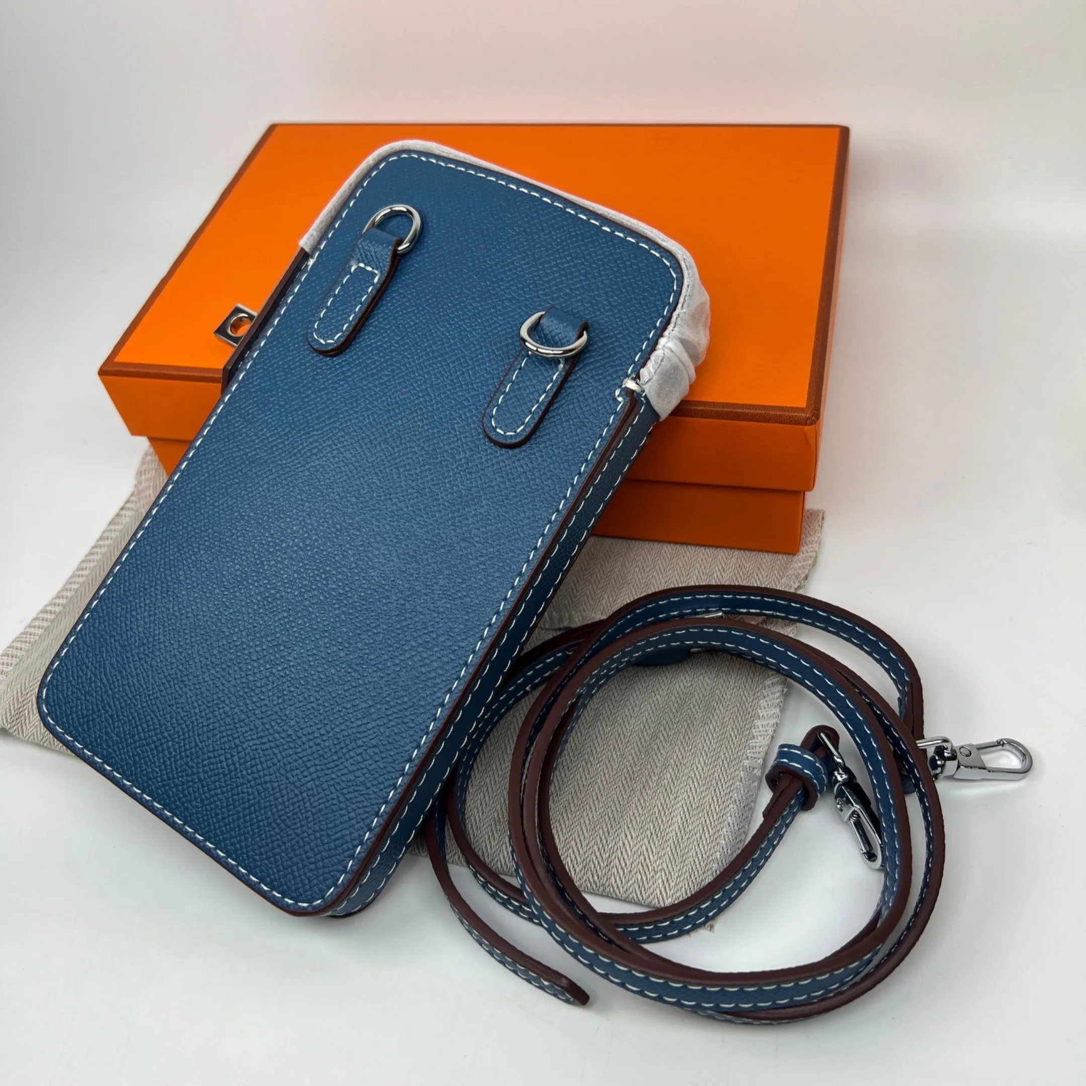 Hermes Hac A Box Phone Case Blue / - Image 5