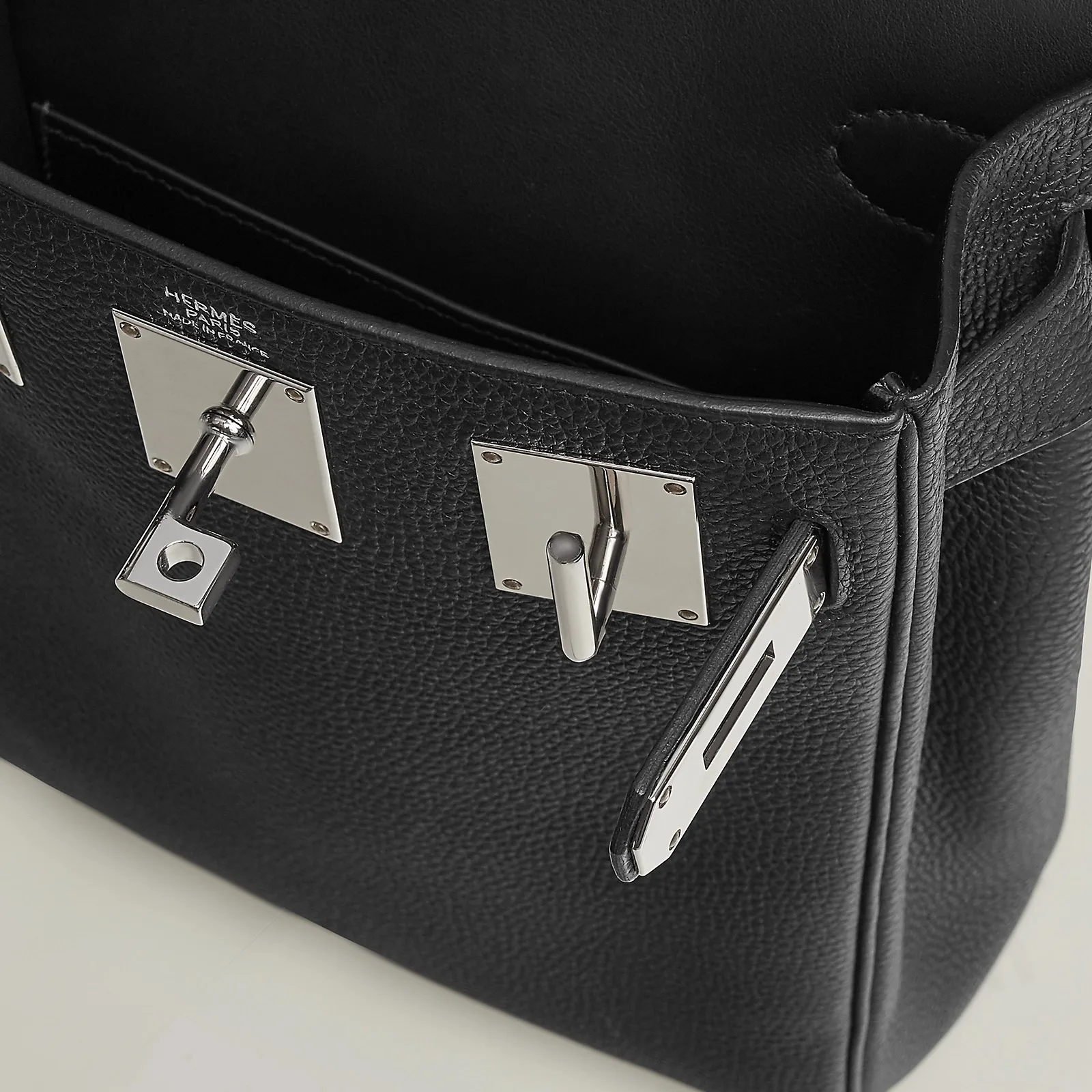 Hermes Hac A Dos PM Backpack / Noir Silver Hardware - Image 5