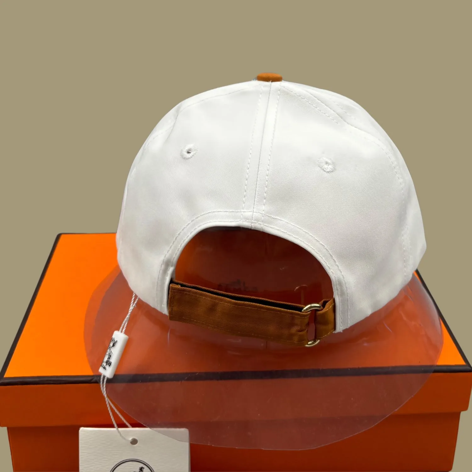 Hermes Horse Cap White Hermes - Image 3
