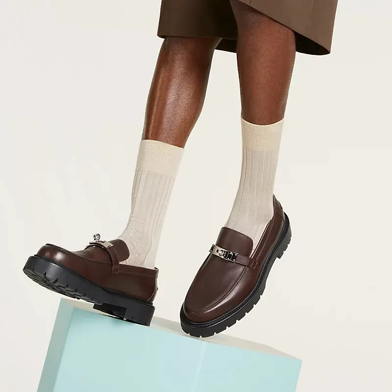 Alternative view of Hermes Icone Loafers Marron Pecan