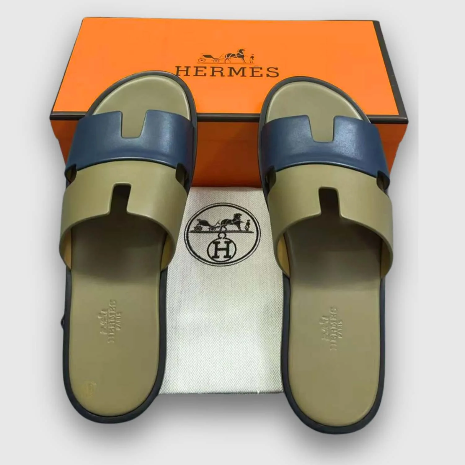Alternative view of Hermes Izmir Sandals Green/ Indigo
