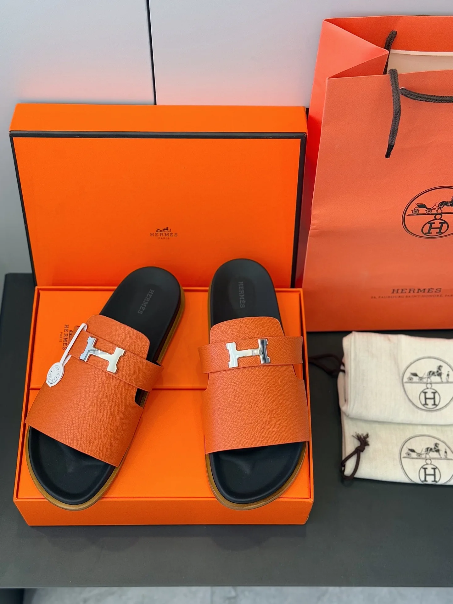 Alternative view of Hermes Jaures Sandals Orange