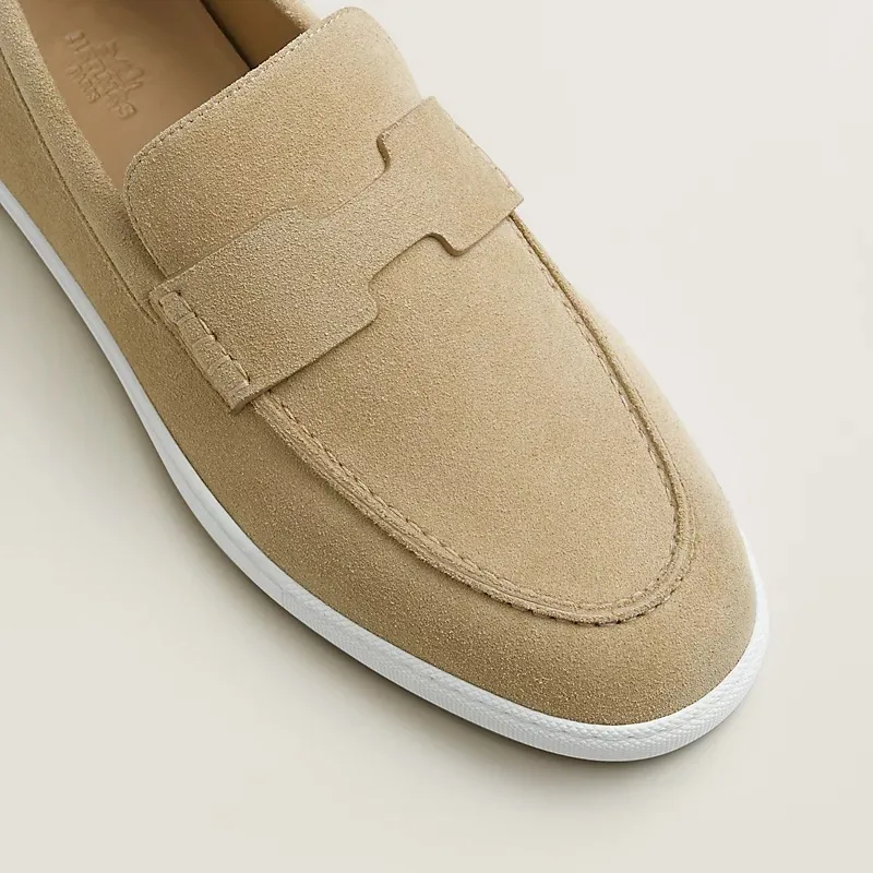 Hermes Job Loafers Beige - Image 4