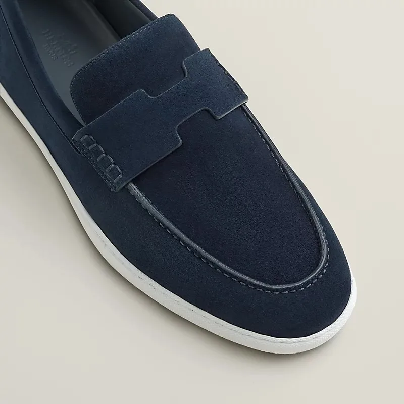 Hermes Job Loafers Marine - Image 4