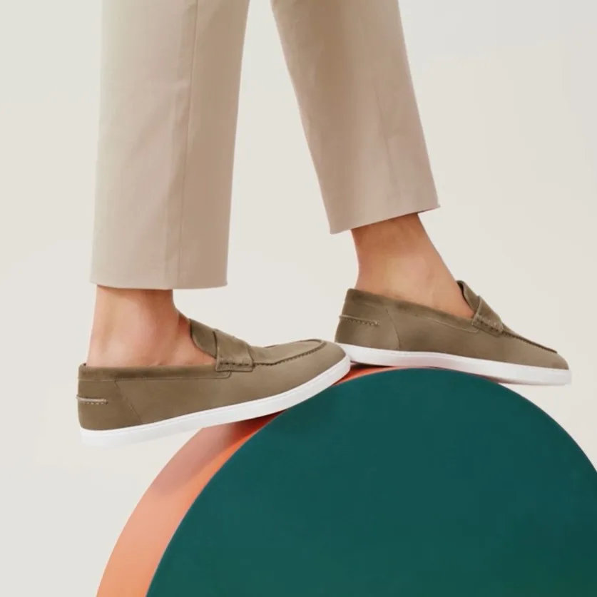 Alternative view of Hermes Job Loafers Etoupe