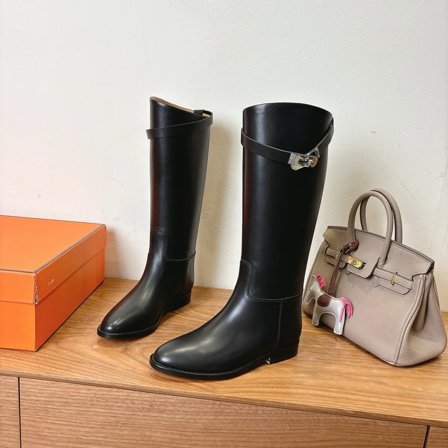 Hermes Jumping Boots Black - Image 9
