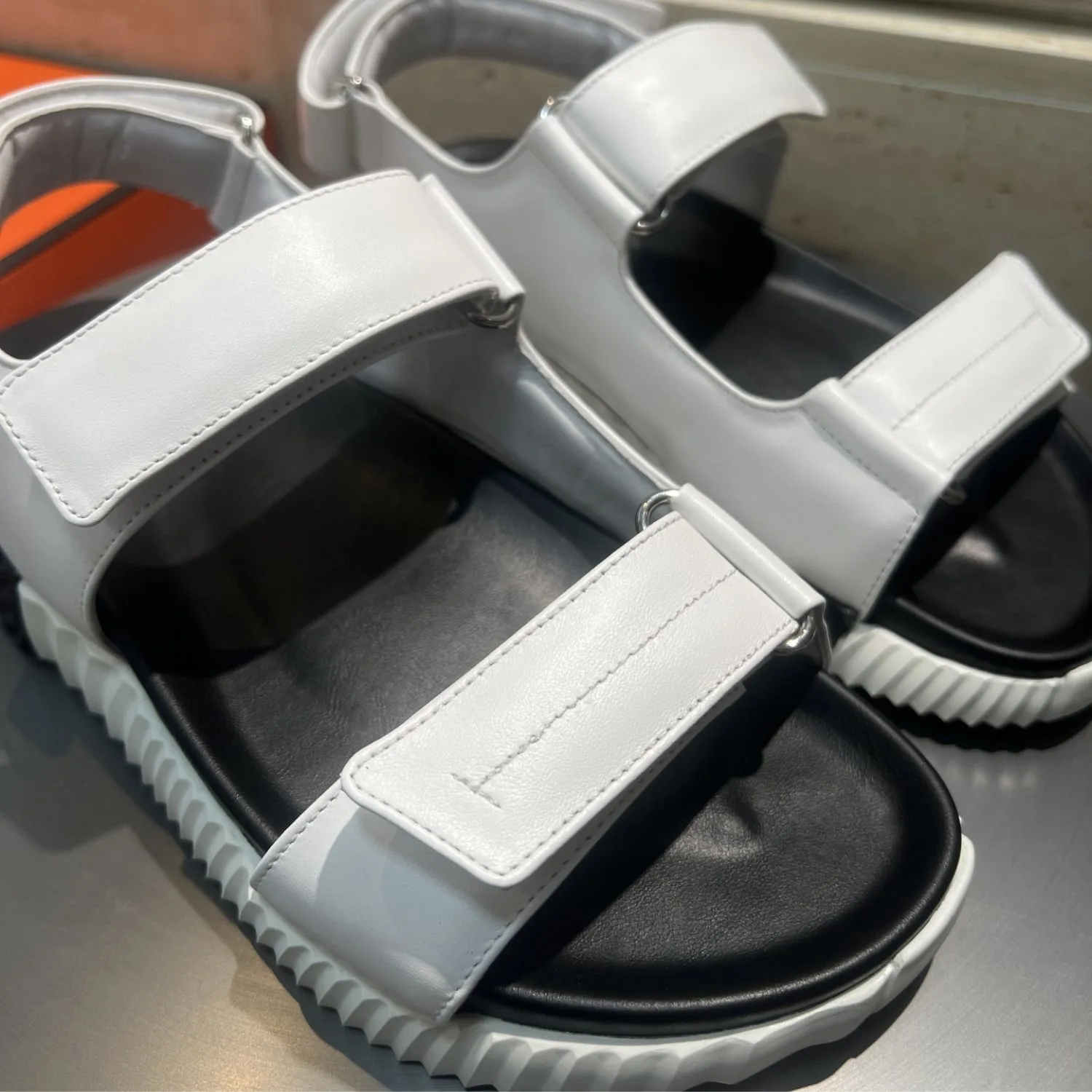 Hermes Junior Sandals Blanc - Image 7