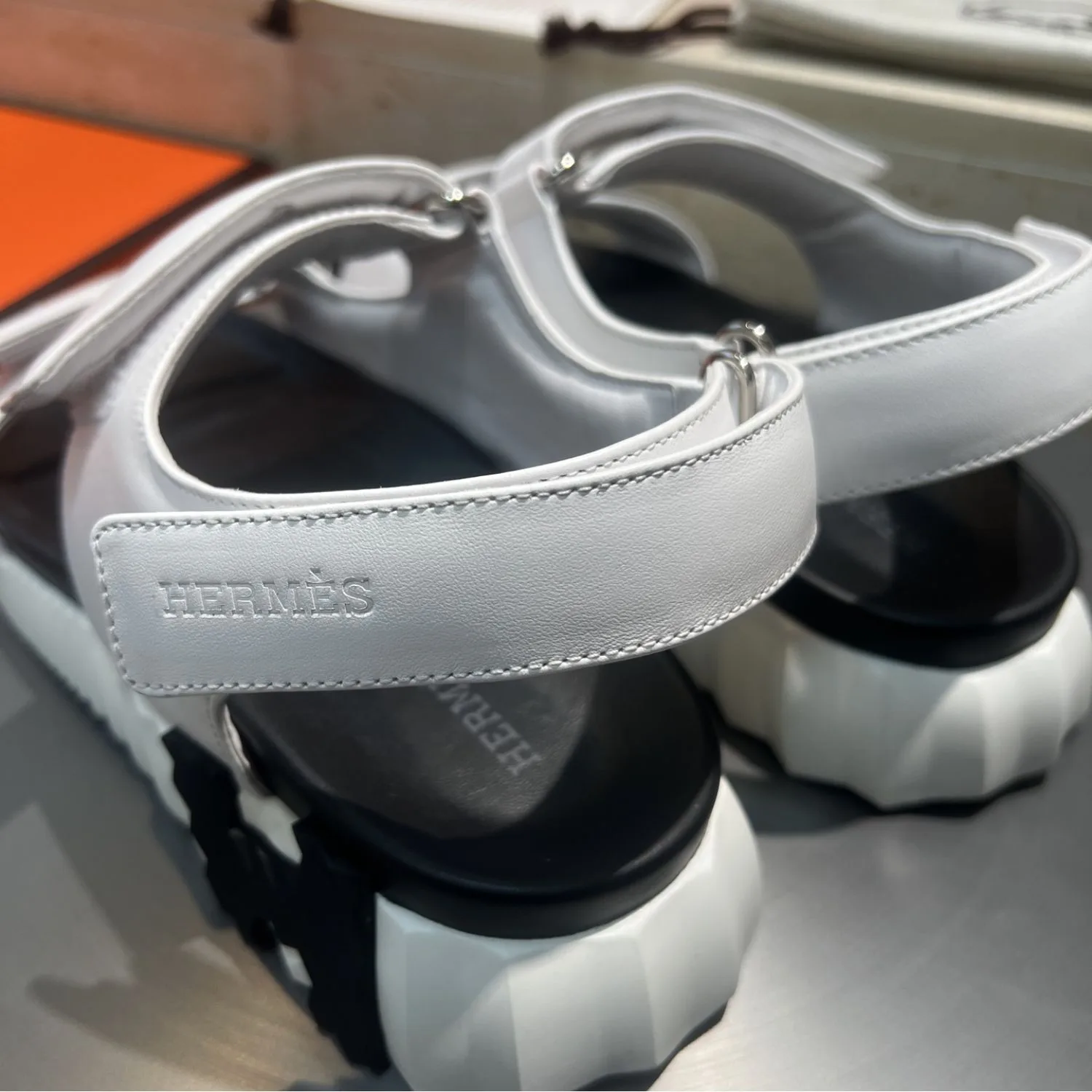 Hermes Junior Sandals Blanc - Image 6