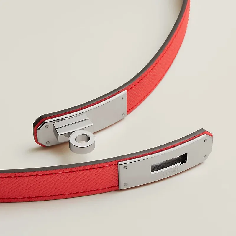 Hermes Kelly 18 Belt Rose Texas - Image 3