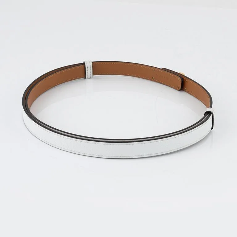 Hermes Kelly 18 Belt Blanc - Image 3