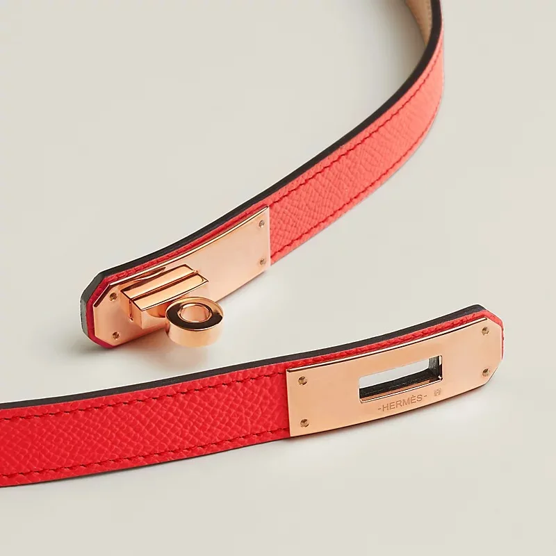 Hermes Kelly 18 Belt Orange Field - Image 3
