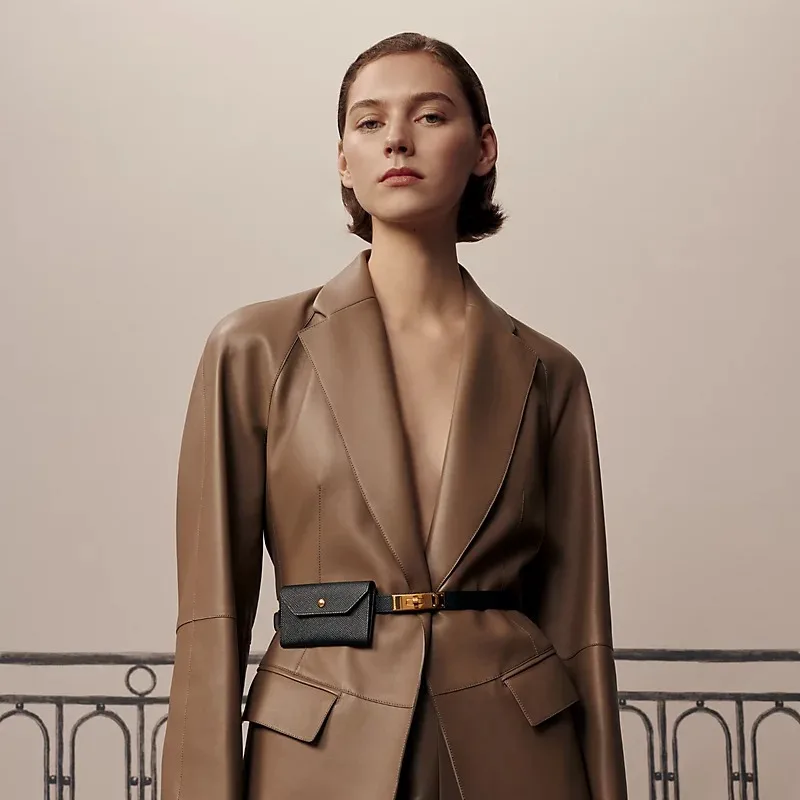 Alternative view of Hermes Kelly Pocket 18 Belt Noir