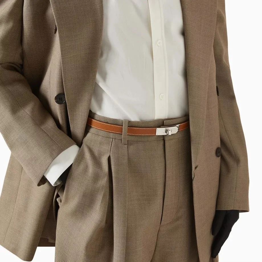 Alternative view of Hermes Kelly Pocket 18 Belt Brown