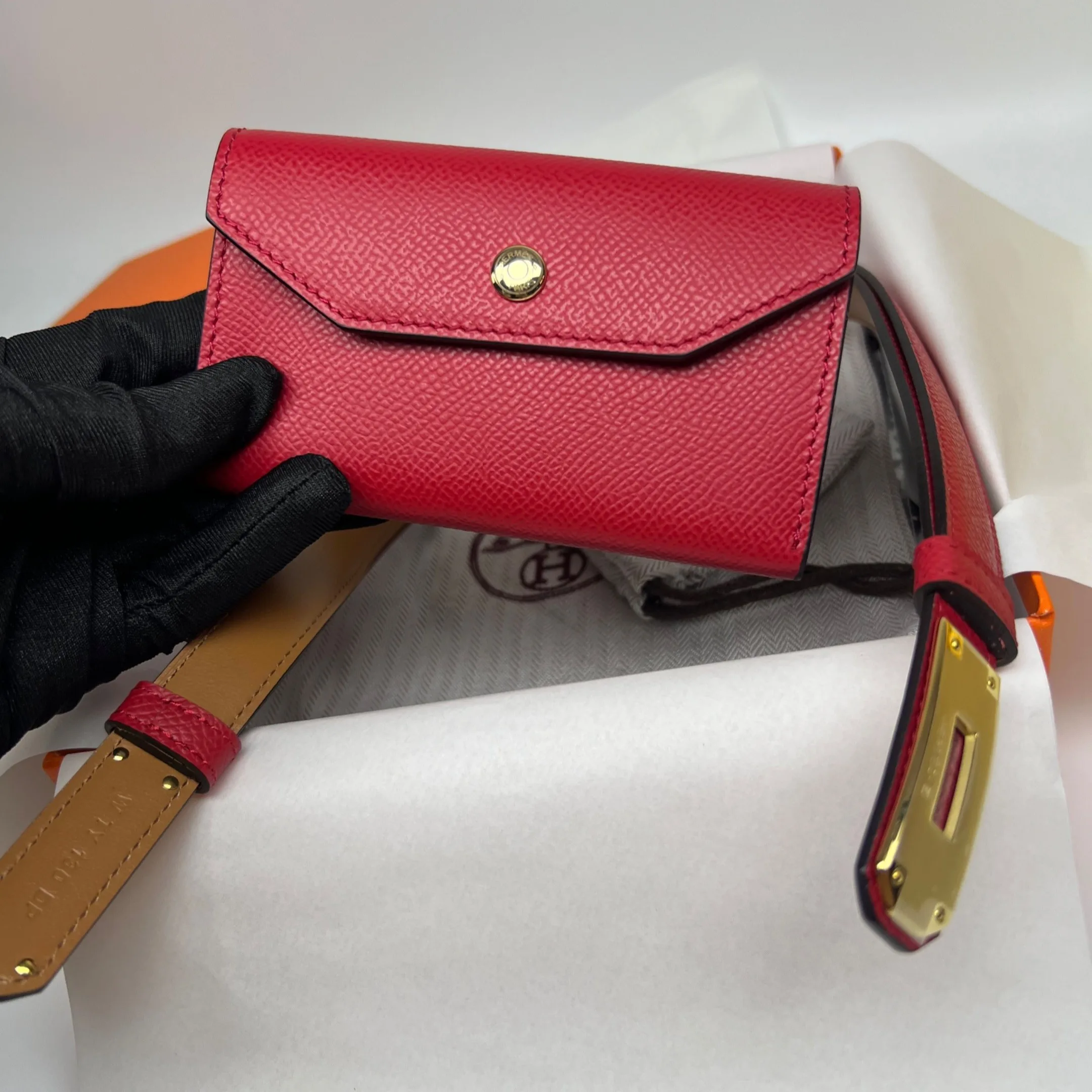 Hermes Kelly Pocket 18 Belt Rouge Radieux - Image 3