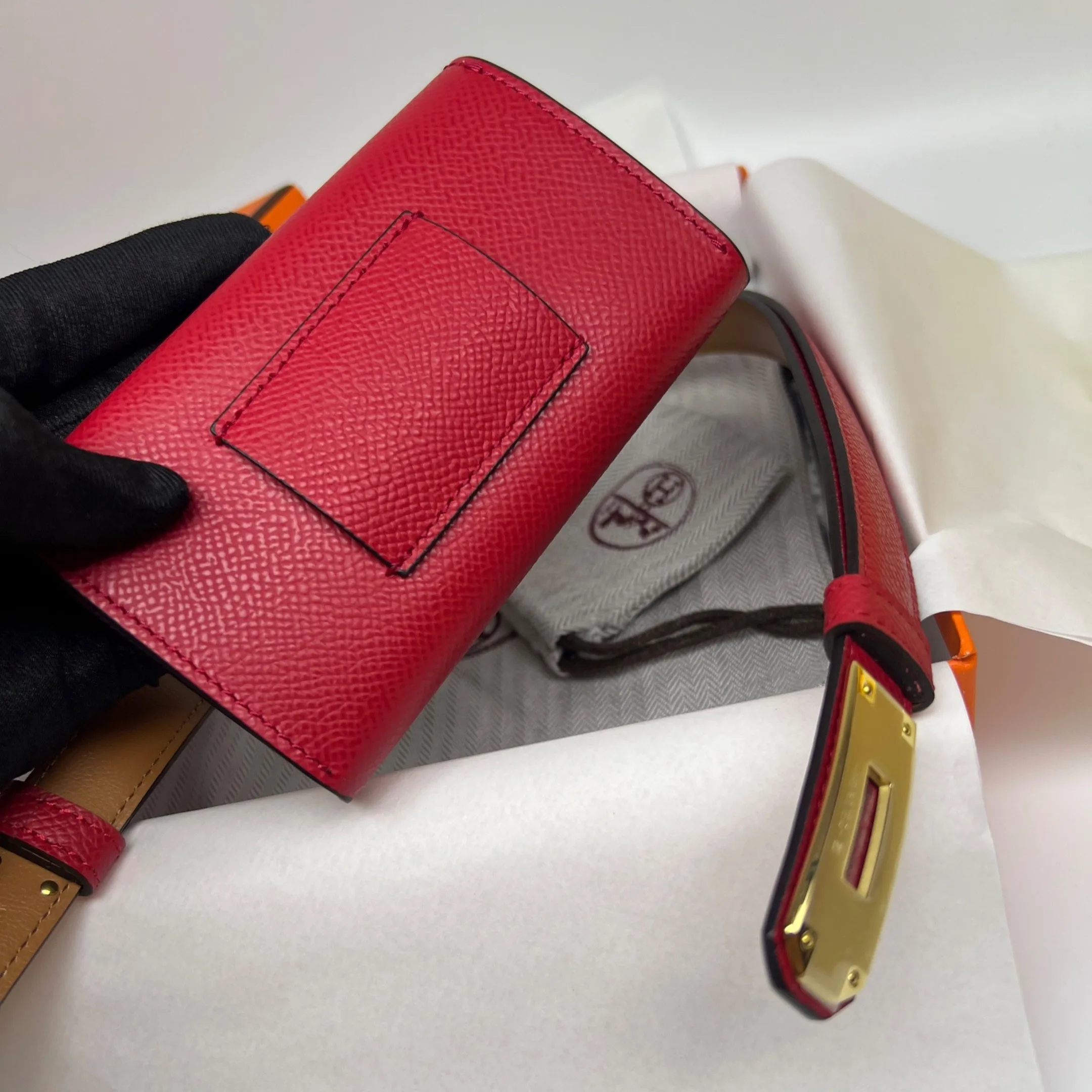 Hermes Kelly Pocket 18 Belt Rouge Radieux - Image 5