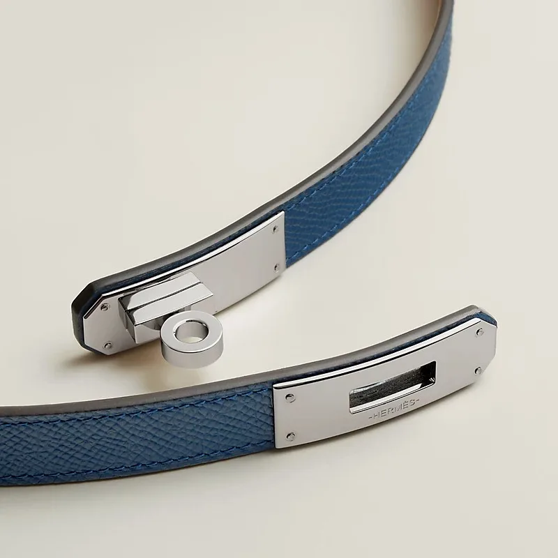 Hermes Kelly Pocket 18 Belt Bleu Tie - Image 4