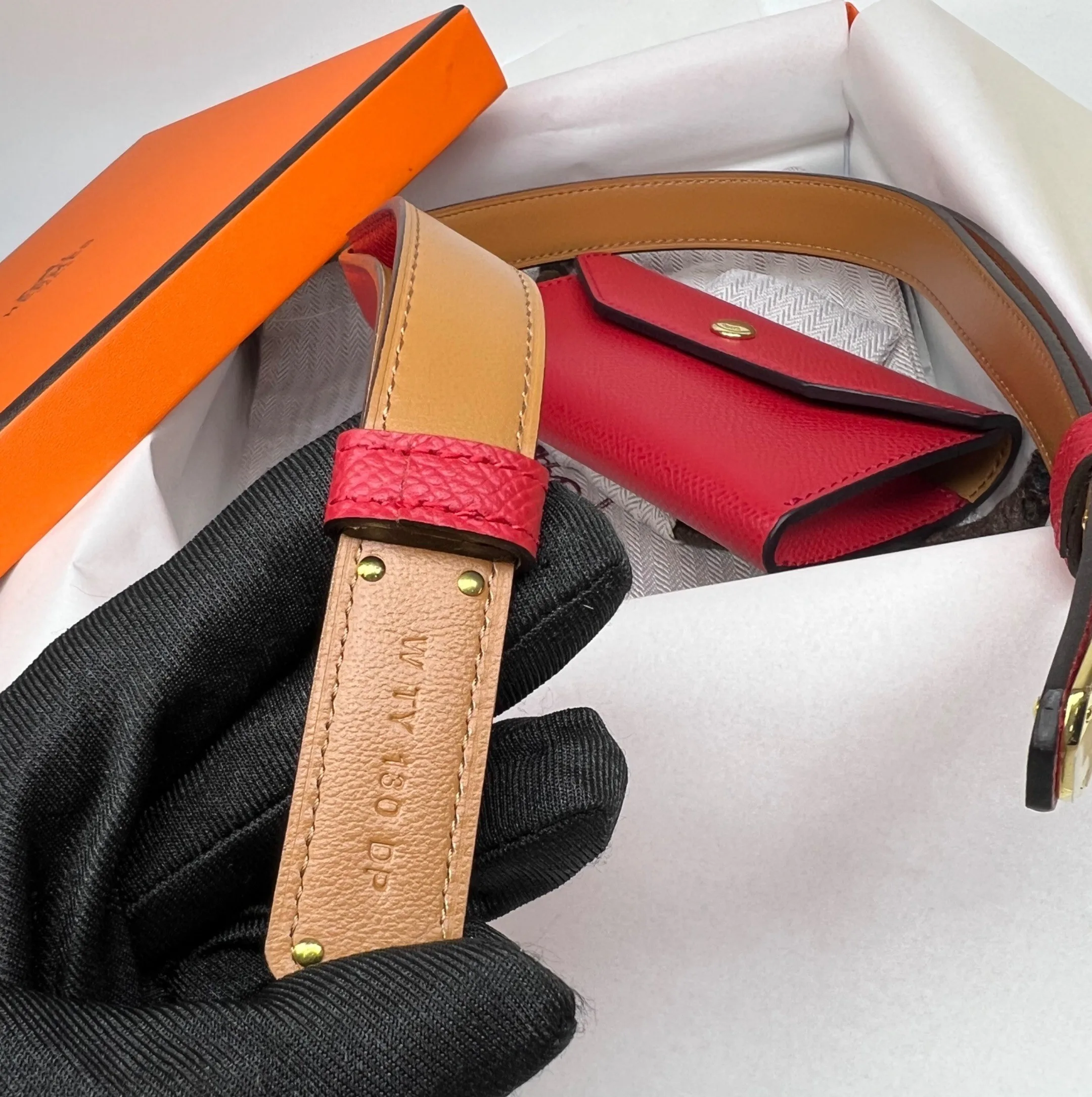 Hermes Kelly Pocket 18 Belt Rouge Radieux - Image 7