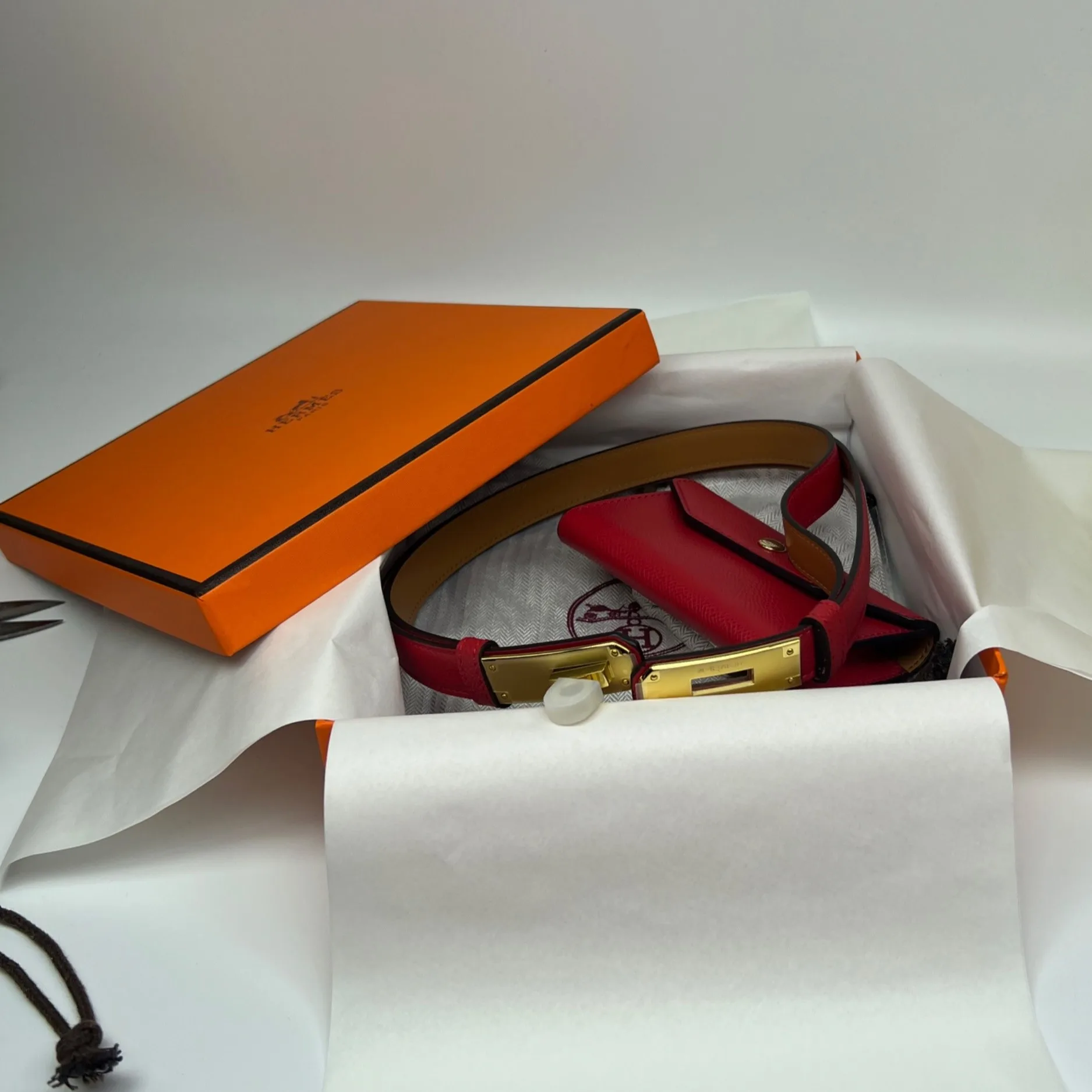 Hermes Kelly Pocket 18 Belt Rouge Radieux - Image 8