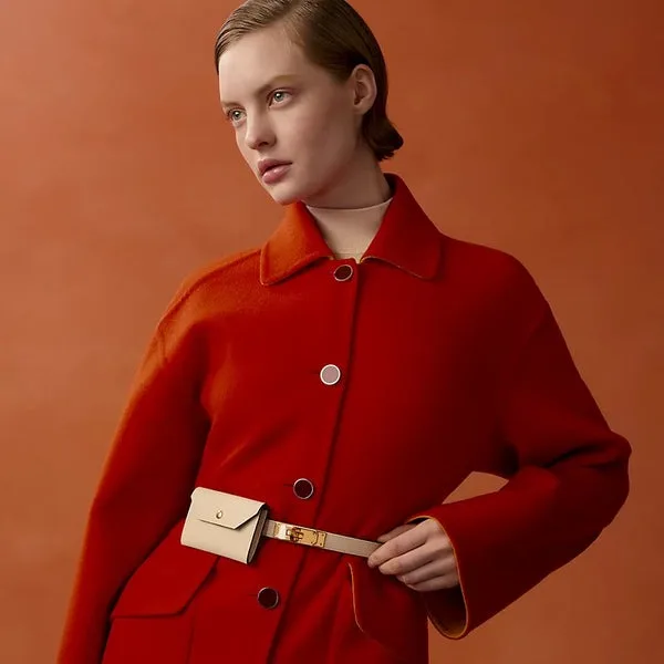 Alternative view of Hermes Kelly Pocket 18 Belt Craie