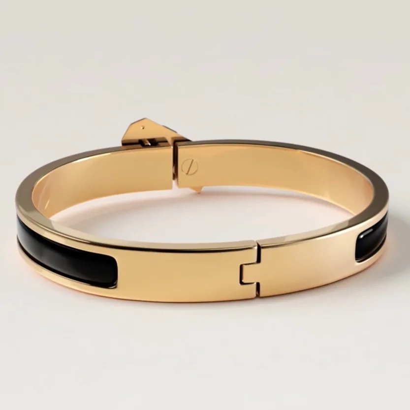 Hermes Mini Clic Kelly Bracelet Noir 01PM - Image 4