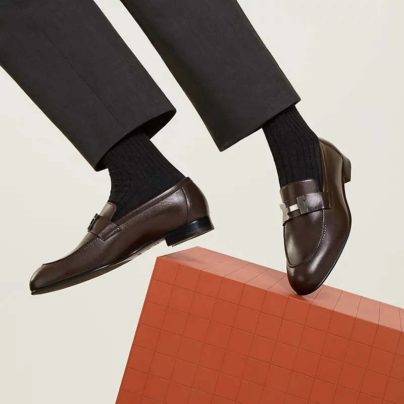 Alternative view of Hermes Paris Loafers Brown